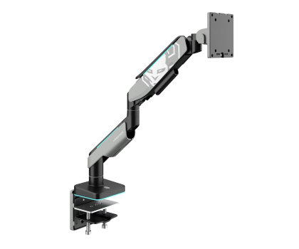 Uchwyt do monitora Diablo Chairs X-ARM LED RGB szaro-czarny